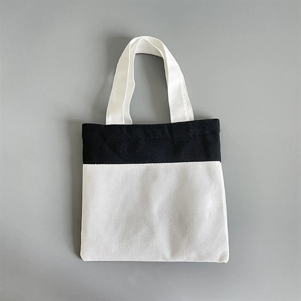 Two Color Canvas Candy Tote Bag