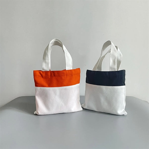 Two Color Canvas Candy Tote Bag
