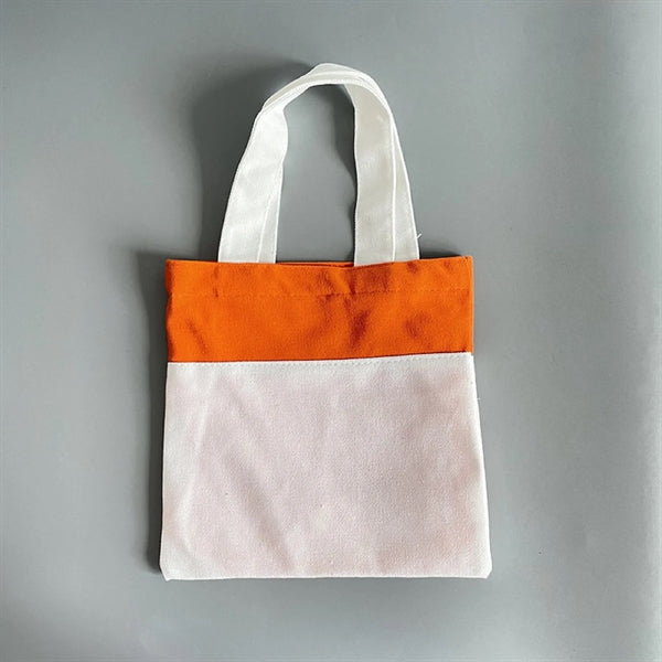 Two Color Canvas Candy Tote Bag