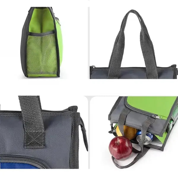 Portable Insulation Oxford Cloth Lunch Tote Bag