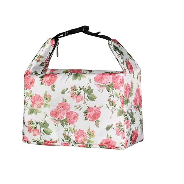 Waterproof Female Printed Portable Insulated Lunch Bag