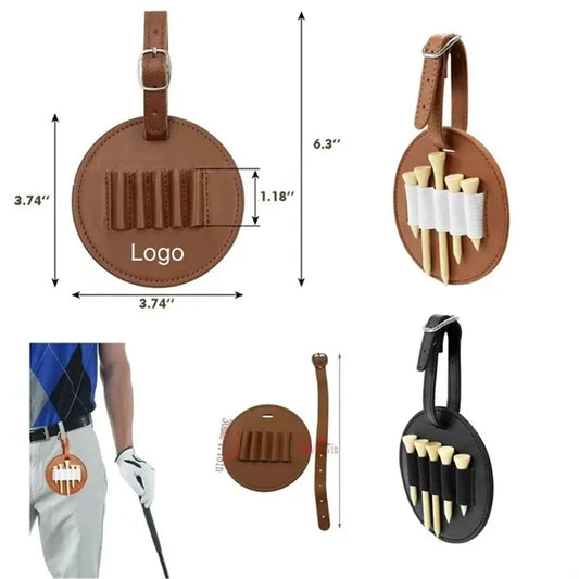 PU Leather Golf Tee Holder