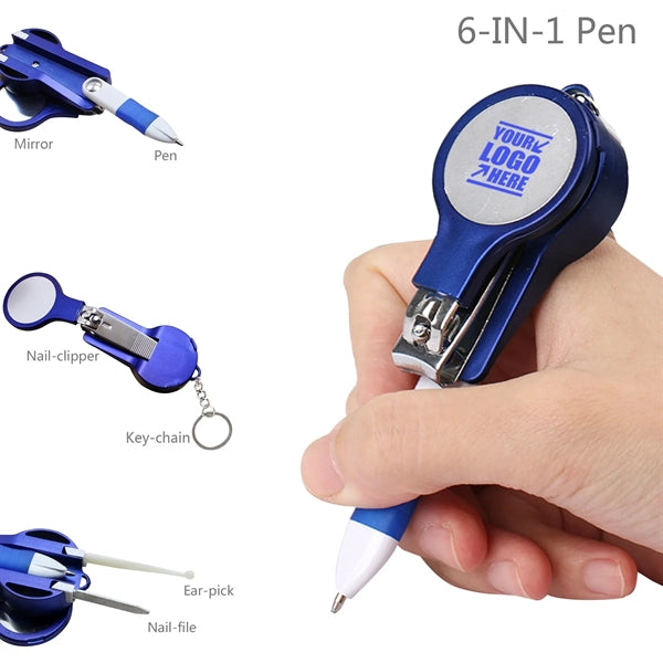 6 in 1 Folding Manicure Tool Pen