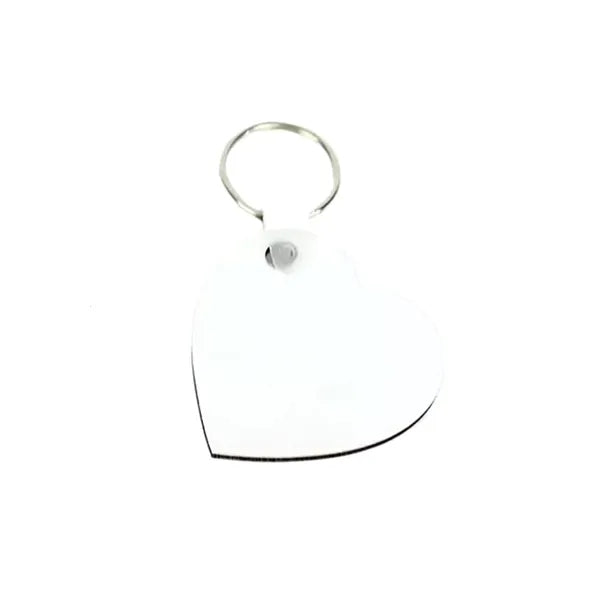 Heart Shape MDF Keychain