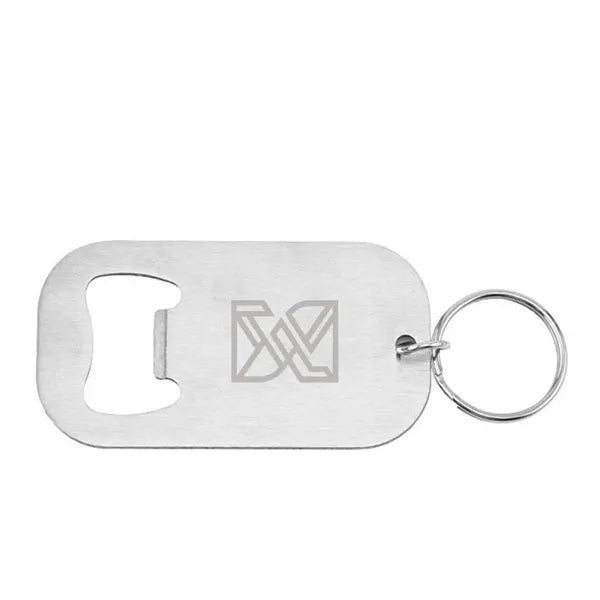 Stainless Steel Bottle Opener with Keychain