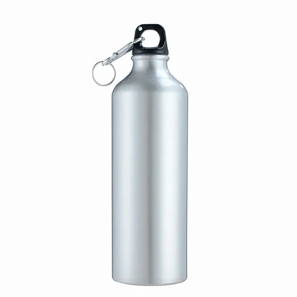 25 Oz. Aluminum Water Bottle w/ Carabiner & Twist Cap
