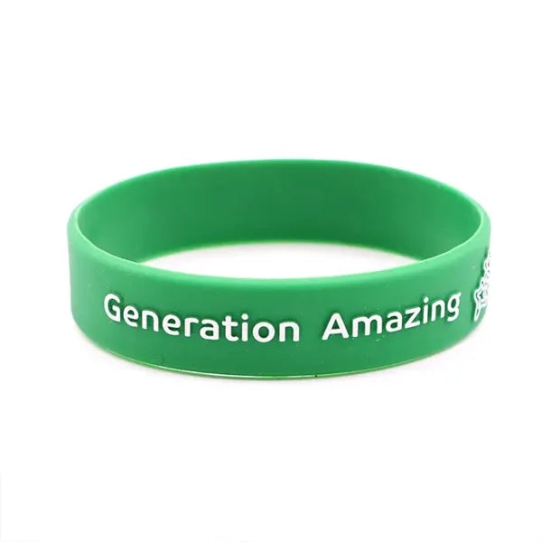 Embossed Printed Silicone Wristbands Bracelets