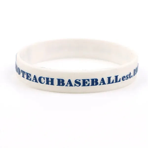 Embossed Printed Silicone Wristbands Bracelets