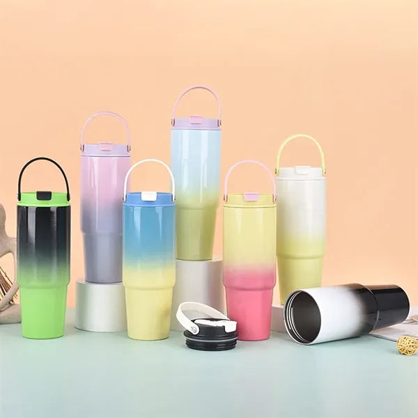 Stainless Steel Gradient Color Thermos Cup