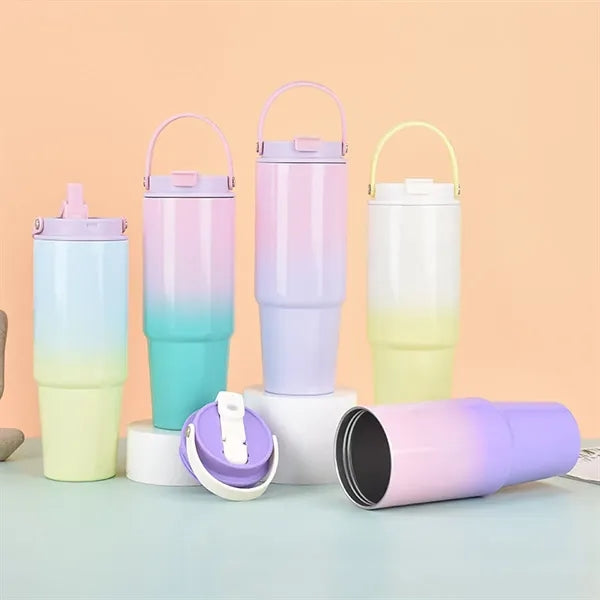 Stainless Steel Gradient Color Thermos Cup