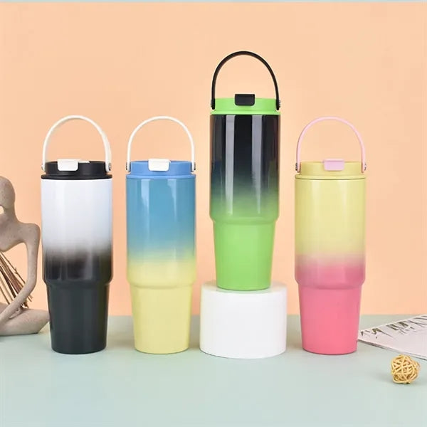 Stainless Steel Gradient Color Thermos Cup