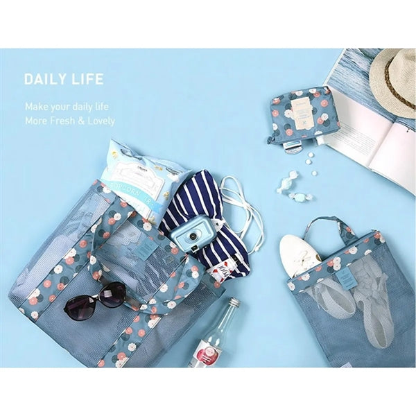 Portable Mesh Beach Bag