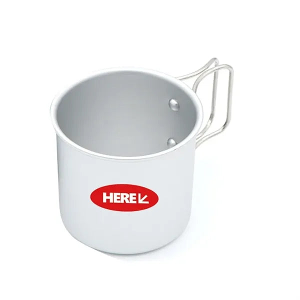 10 Oz Aluminum Camping Folding Coffee Mug