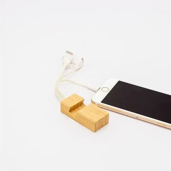 Bamboo Material 3 in 1 USB Charging Cables