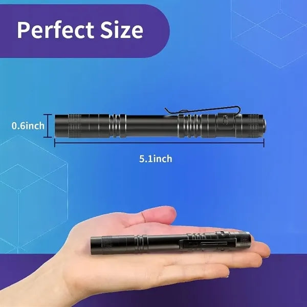 Pen Holder Flashlight Purple Inspection Light LED