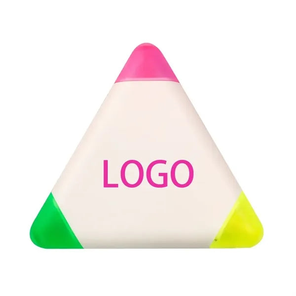 Triangular Highlighter with Colored Caps
