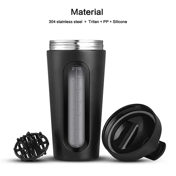 Stainless Steel Protein Powder Shaker Bottle 700ML