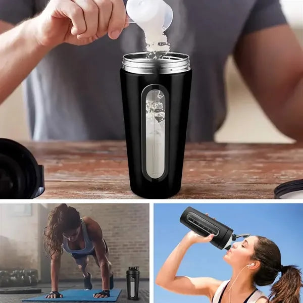 Stainless Steel Protein Powder Shaker Bottle 700ML