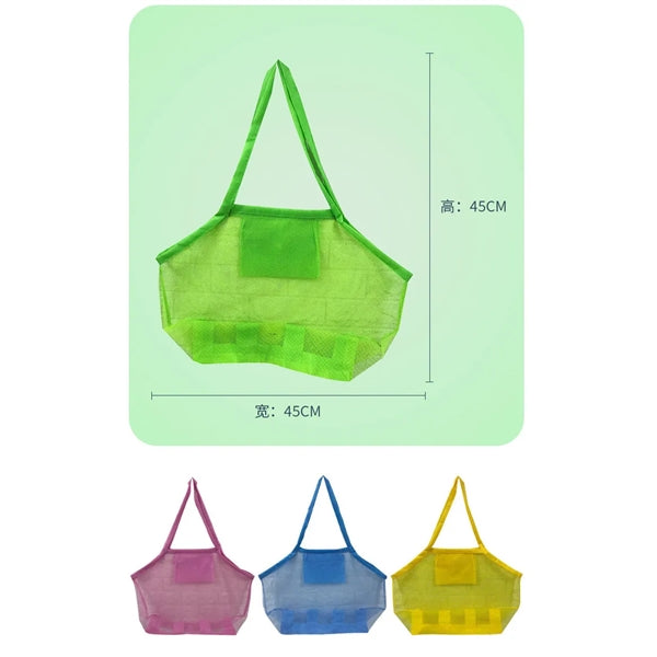 Extra Large Mesh Beach Tote Bag for Sand Toys