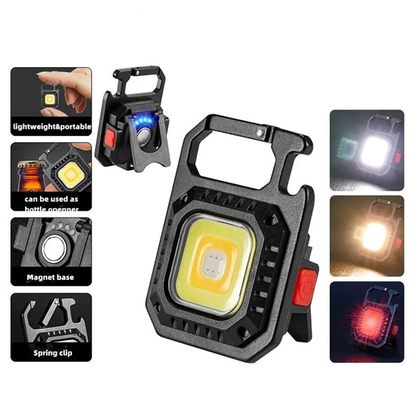 Super Mini Mutifunction LED flashlight Keychain Light