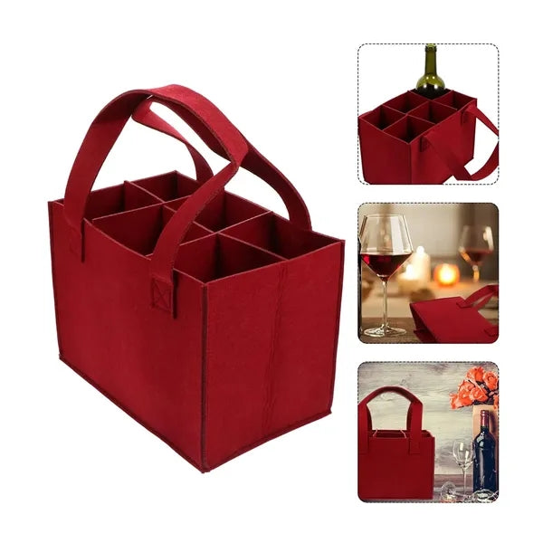 Felt Wine Storage Tote Bag