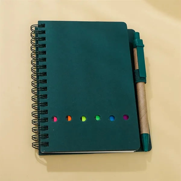 Spiral Kraft Paper Sticky Notes Notebook