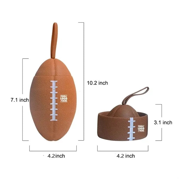 Collapsible Football Water Bottle