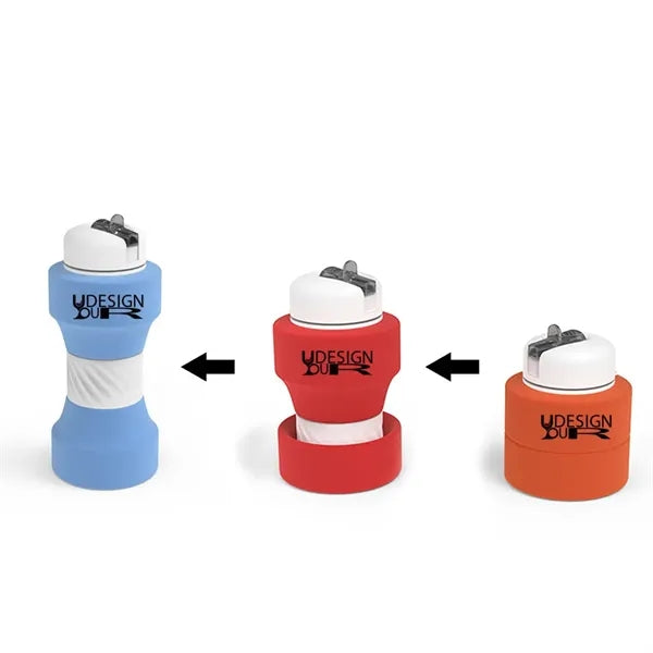 22oz. Silicone Dumbbell Sports Water Bottle