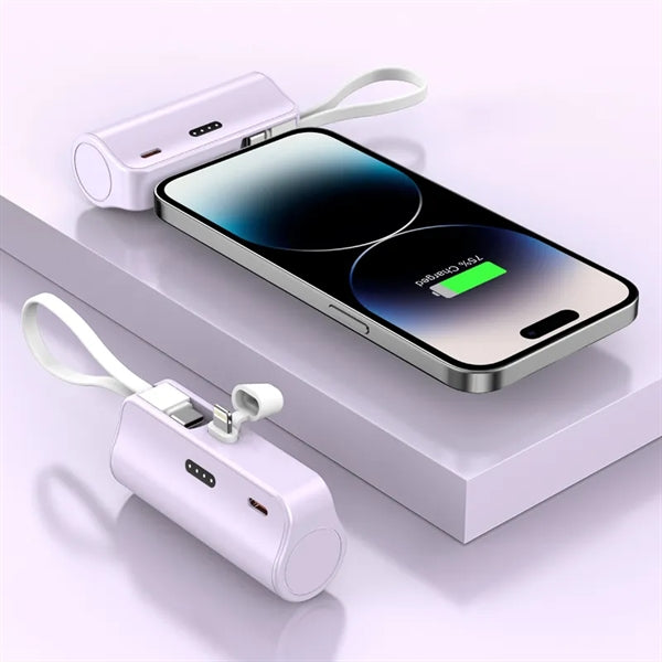 5000mAh Mini iPhone and Android phones Charger Power Bank
