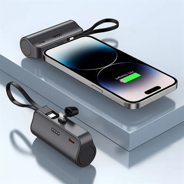 Small Portable Charger 5000 mAh for iPhone and Android