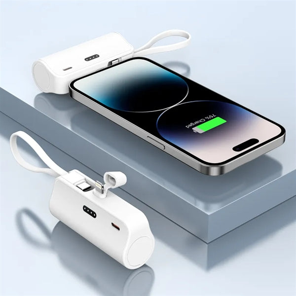 5000mAh Mini iPhone and Android phones Charger Power Bank