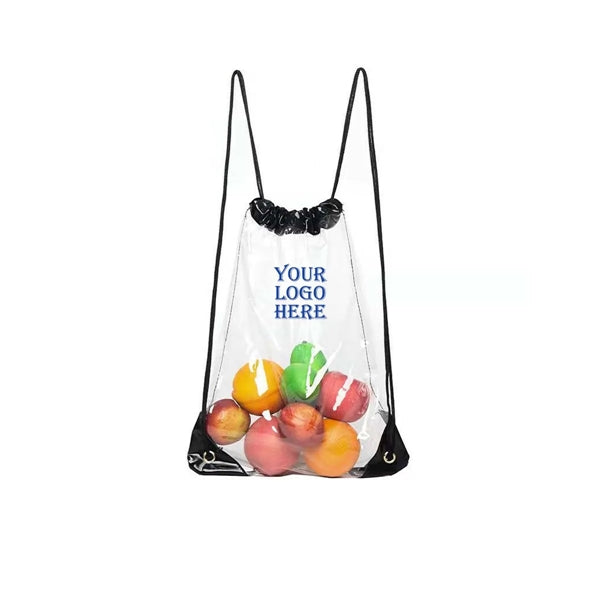Clear PVC Drawstring Bag
