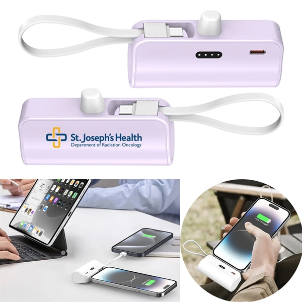 5000mAh Mini iPhone and Android phones Charger Power Bank