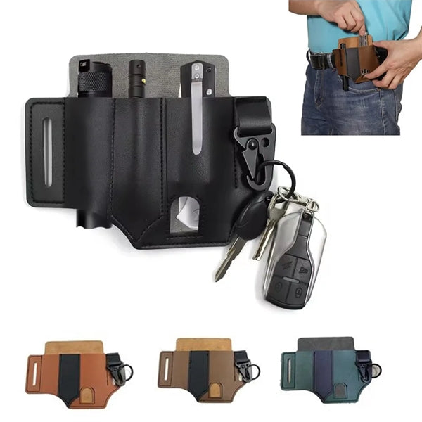 PU Leather Edc Organizer Sheath Tactical Tool Pouch Holster