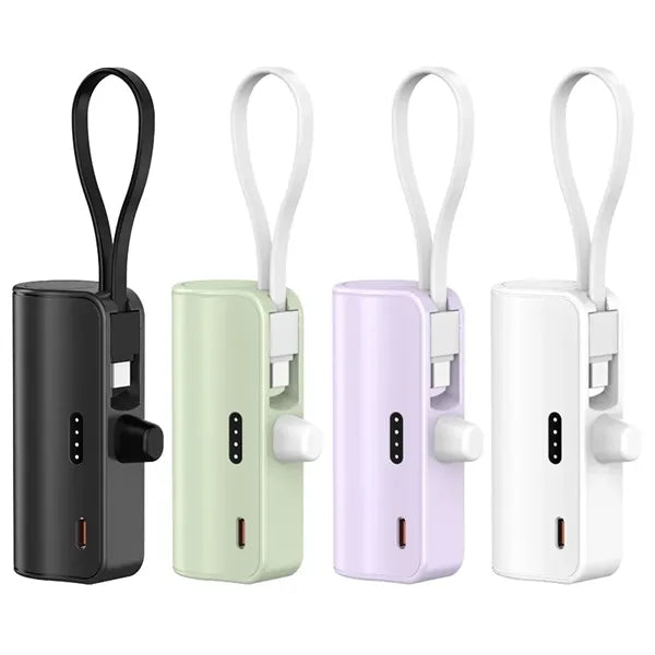 Small Portable Charger 5000 mAh for iPhone and Android