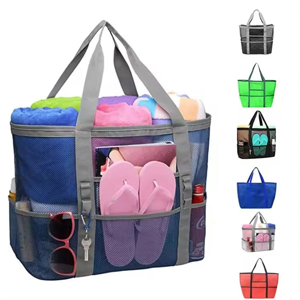 Oversized Beach Mesh Grocery Tote Bag