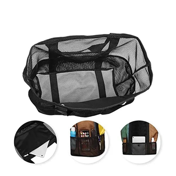 Oversized Beach Mesh Grocery Tote Bag