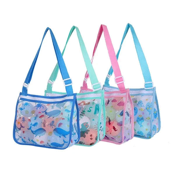 Adjustable Shoulder Beach Mesh Toy Handheld Bag