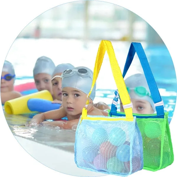 Adjustable Shoulder Beach Mesh Toy Handheld Bag