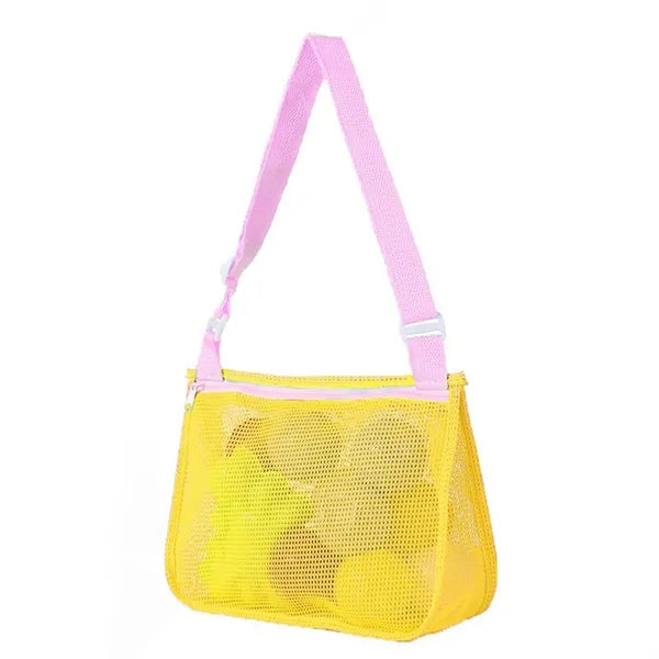 Adjustable Shoulder Beach Mesh Toy Handheld Bag