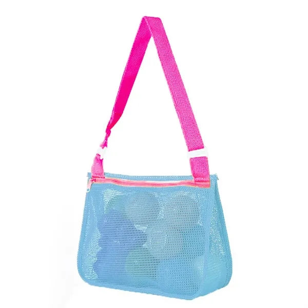 Adjustable Shoulder Beach Mesh Toy Handheld Bag