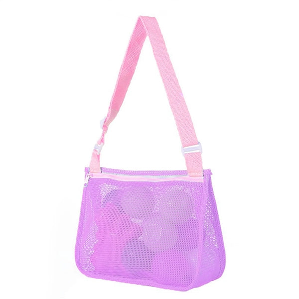 Adjustable Shoulder Beach Mesh Toy Handheld Bag