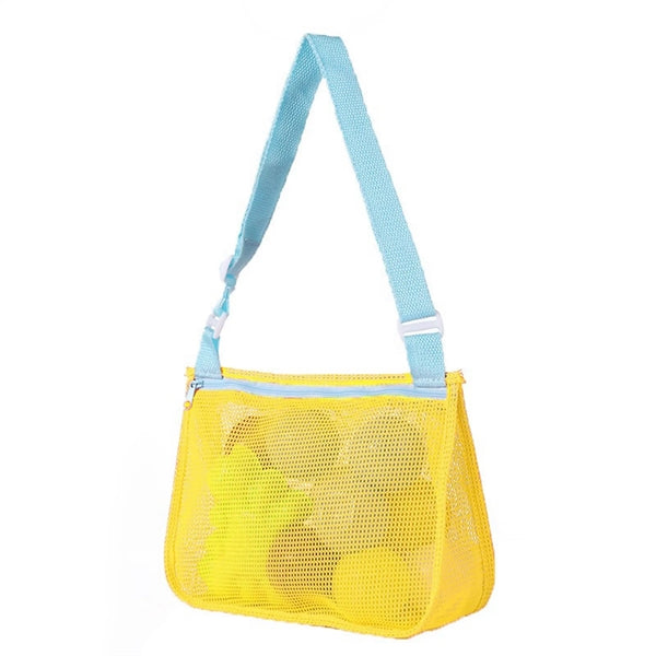 Adjustable Shoulder Beach Mesh Toy Handheld Bag