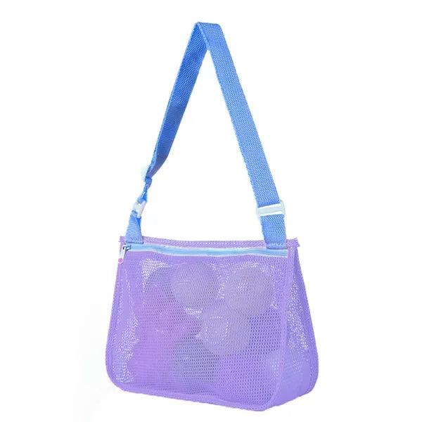 Adjustable Shoulder Beach Mesh Toy Handheld Bag