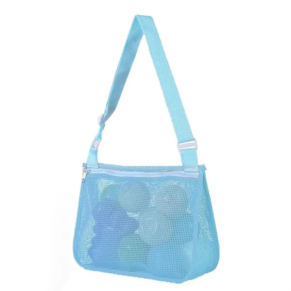Adjustable Shoulder Beach Mesh Toy Handheld Bag