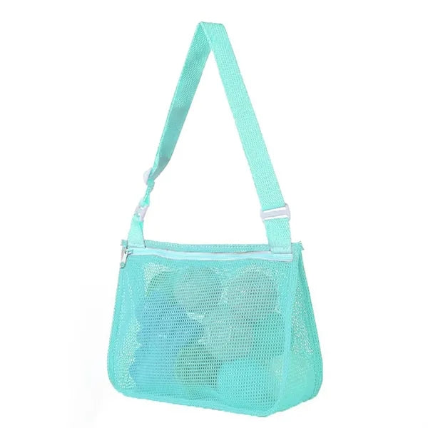 Adjustable Shoulder Beach Mesh Toy Handheld Bag