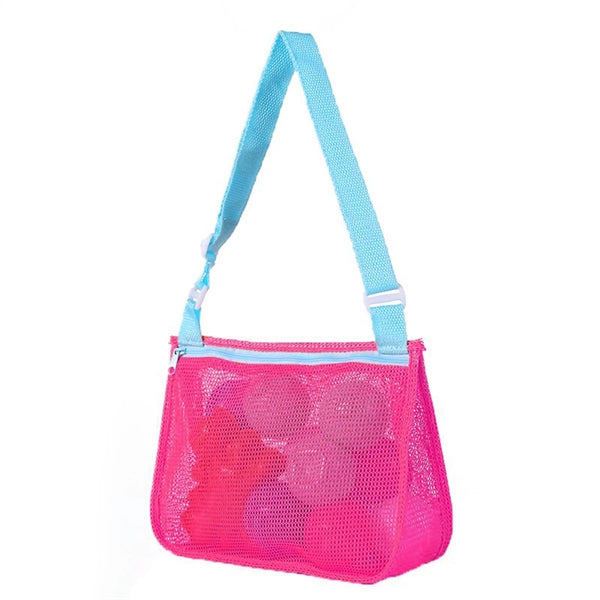 Adjustable Shoulder Beach Mesh Toy Handheld Bag