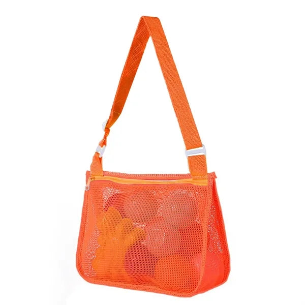 Adjustable Shoulder Beach Mesh Toy Handheld Bag