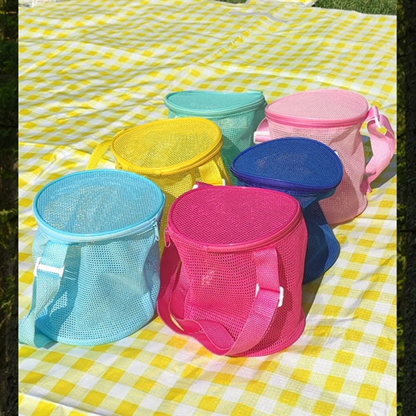 Circular Sand Collection Bucket Mesh Bag