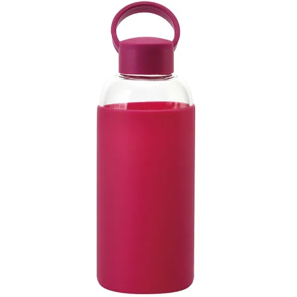 20 OZ Glass Water Bottle With Non-Slip Silicone Sleeve